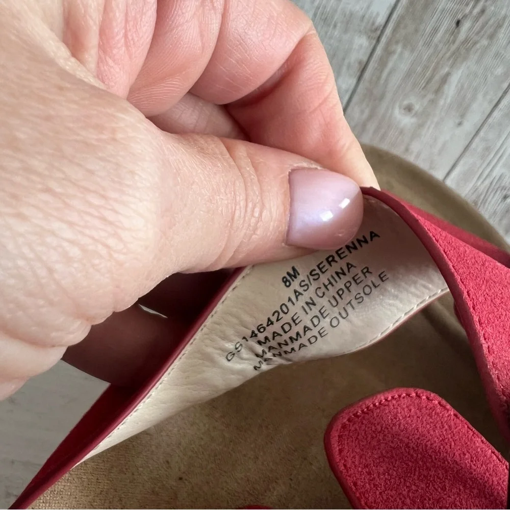 Altar'd State Serrena Platform Red Buckle Sandals 8 - Picture 5 of 6